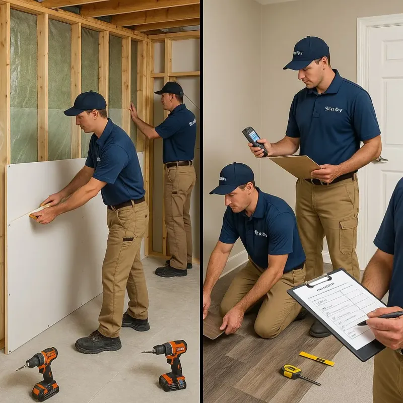Repairs and Reconstruction process in Valmeyer, IL